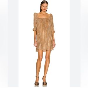 Revolve gold dress
